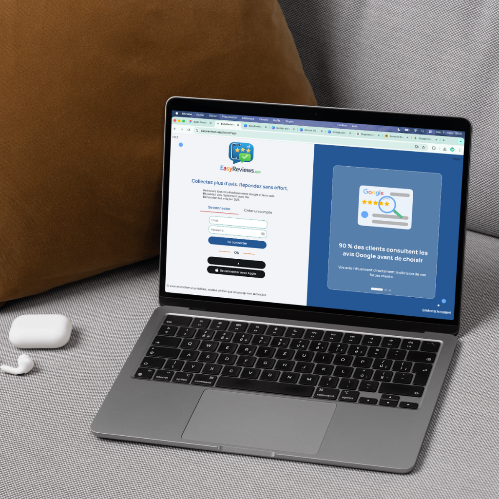 Créer un compte sur EasyReviews